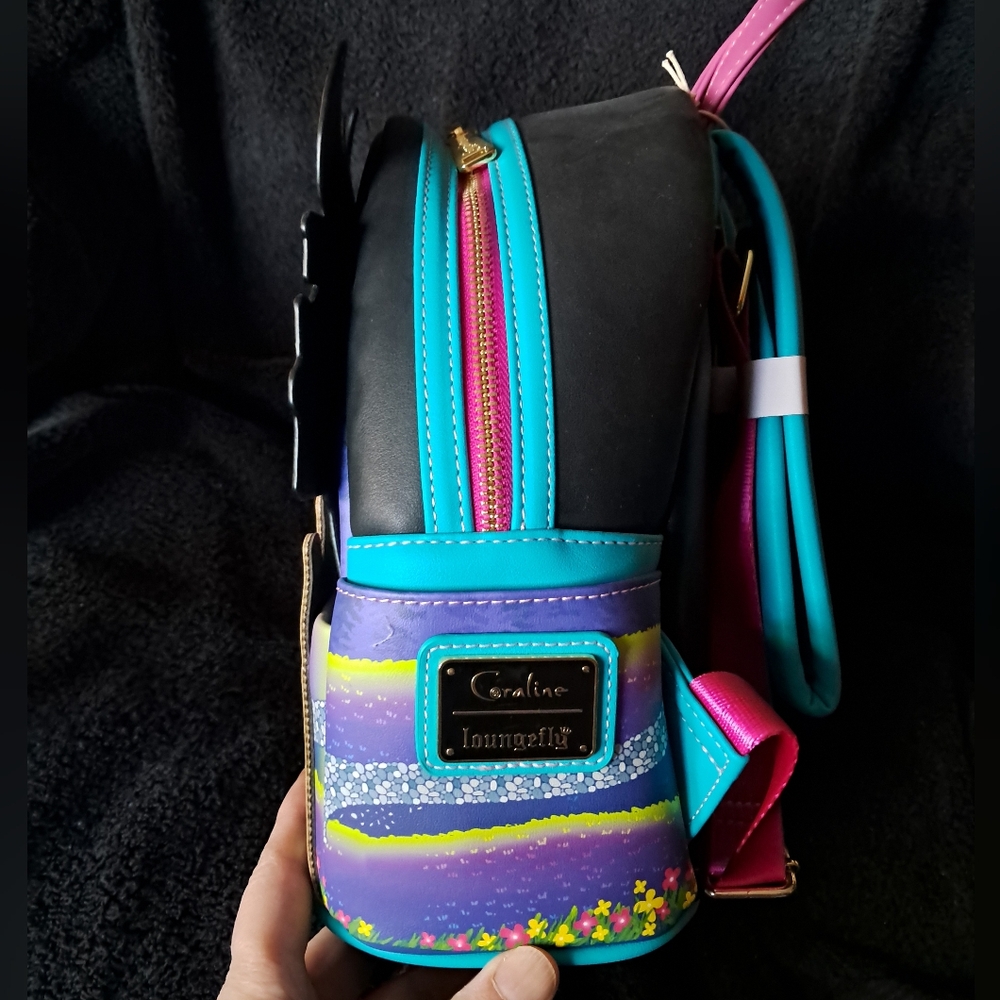 RARE Coraline House Loungefly Mini Backpack - Picture 2 of 4